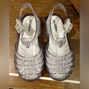 Mini Melissa Kelly sandals toddler size 10 clear new in box never worn